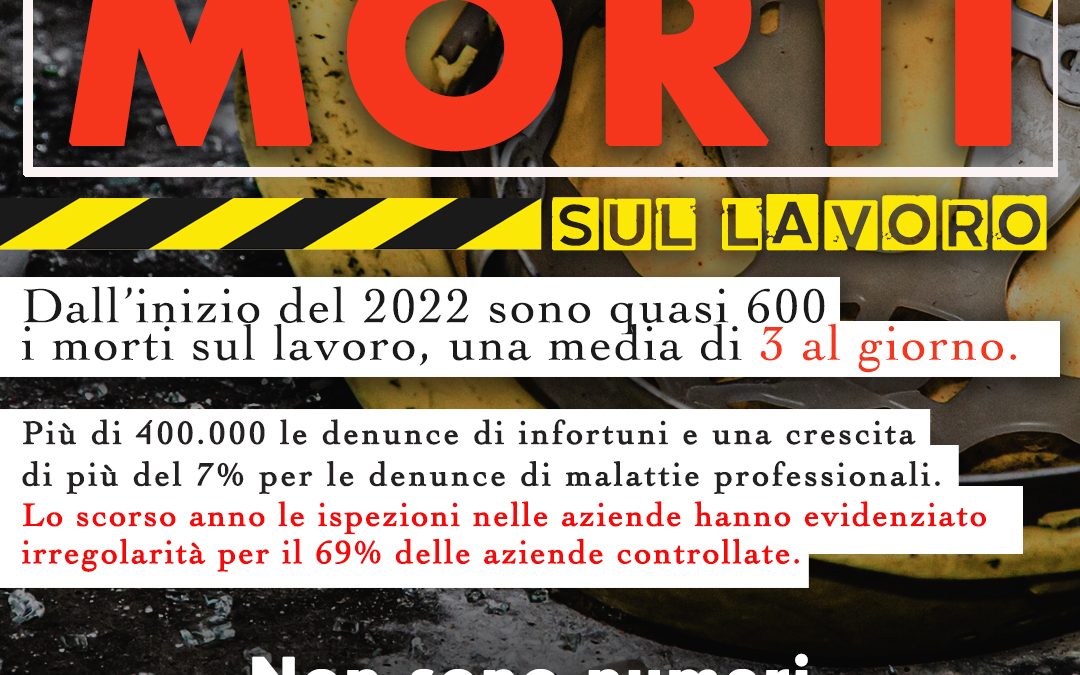 🟥 🟩 🟦 BASTA MORTI SUL LAVORO.