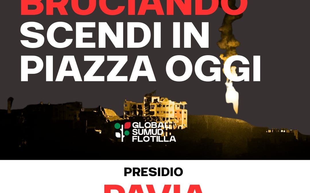 Pavia scende in piazza per Gaza